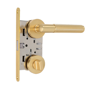 Cerradura Magnética Silenciosa con Pestillo de Embutir Estándar Italiano 5096, Perilla Interior <span class=keywords><strong>para</strong></span> Privacidad, Desbloqueo con Manija de Puerta Cilíndrica de Alta Resistencia - Product Image 2