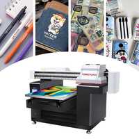 Printer UV Ink-jet Flatbed YONGYUAN A3 A2 A1 A4 5070 Baru Ukuran Besar 50x70cm Kecepatan Tinggi Auto Leveling Multi Nozzle 720DPI Isi Ulang