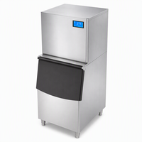 Machine à glaçons à refroidissement par air pour café, machine à glaçons à refroidissement par eau pour bar, machine à glaçons carrés à nettoyage automatique