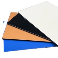 Feuille ACP à noyau cassé de 3mm 4mm et plaque architecturale ACM à noyau ininterrompu Revêtement PE Matériau de construction Panneau composite en aluminium