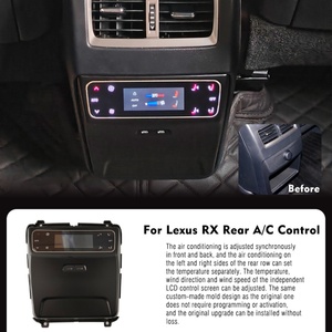 แผงควบคุมอุณหภูมิแบบสัมผัส LCD รุ่นใหม่ Navihua สำหรับ Lexus RX ปี 2016-2022 จอแสดงผลเครื่องปรับอากาศ จอ AC ด้านหลัง แผงหน้าปัด - Product Image 6