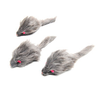 Jouet pour chat en peluche coloré et mignon en forme de souris avec son de hochet, jouet interactif pour chat d'intérieur