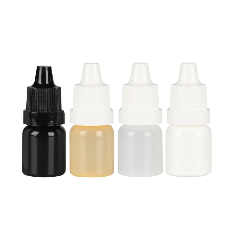 wholesale mini small custom liquid 5ml/8ml/10ml/15ml PE oil squeezable plastic eye drop bottle