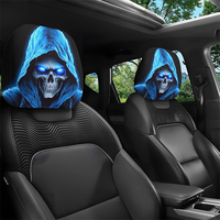 Housse de repose-tête de voiture de haute qualité, impression personnalisée, étiquette OEM, livraison directe, toutes saisons, universelle