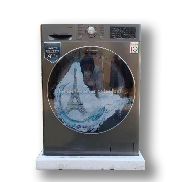 Auto Famous Brand Small Size 13kg Washing and Heat Complete Dry Machine 2 in 1 Class A+++ Front Inverter Motor 220V 50/60HZ