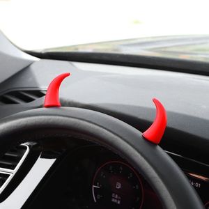 Corne de taureau mignonne et créative Corne de <span class=keywords><strong>diable</strong></span> Accessoires intérieurs pour volant de voiture et décorations d'affichage de console centrale - Product Image 4