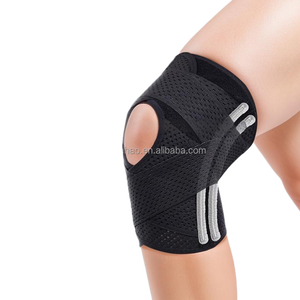 Rodillera ajustable profesional con estabilizadores laterales para la recuperación de desgarros meniscales y el alivio de la artritis - Product Image 1