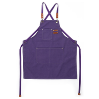 Tablier de travail en toile multi-poches en coton polyester résistant à l'usure de 16 oz