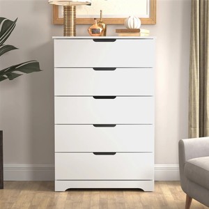 Handmade French Cheap Plywood <strong>Tall</strong> Solid Wood Dresser White Living Room Hallway Kitchen <strong>Narrow</strong> Chest of <strong>Drawer</strong> for Dishes - Product Image 1