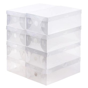 Boîte à chaussures en plastique transparent épaissi, style tiroir, boîte à chaussures pour dortoir, boîte de rangement pour chaussures, boîte organisatrice, vente en gros d'usine. - Product Image 3