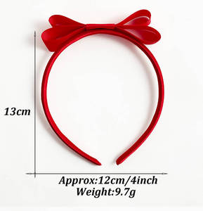 Fascia per capelli con fiocco rosso, fasce vintage con nodo, accessori per capelli per donne e ragazze, regalo di accessori per capelli per bambina - Product Image 6