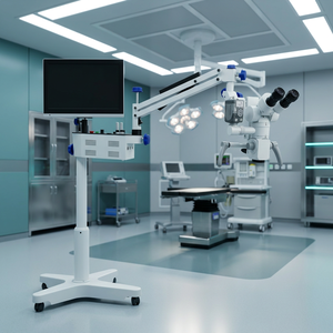 Microscope dentaire réglable, grossissement 25x, électrique, certifié CE, construction métallique pour chirurgie de précision. - Product Image 1