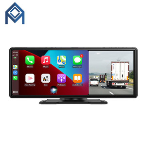 Universal 10.26 inci Layar Sentuh Nirkabel <span class=keywords><strong>Android</strong></span> Auto Dashcam Navigasi GPS 4k 1080p Dual Lens Dash <span class=keywords><strong>Cam</strong></span> Carplay - Product Image 1