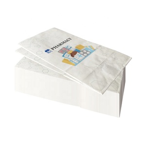 Tas medis Farma Logo kustom, kantong kertas farmasi cetak kantung obat cetak - Product Image 4