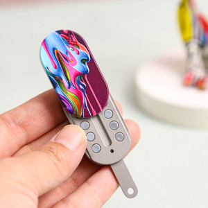 Nhỏ dành cho người lớn kim loại <span class=keywords><strong>EDC</strong></span> <span class=keywords><strong>Fidget</strong></span> Spinners phổ biến bánh pudding đồ chơi đồng xu đẩy thẻ giải nén tùy chỉnh cấu trúc nam châm cơ khí của trẻ em - Product Image 4