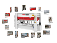Presse à chaud automatique 120T 4x9 pieds 1 couche pour placages de bois, portes, contreplaqué et MDF 380V 220V 110V