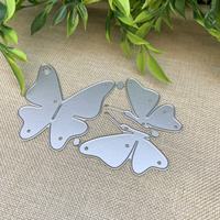 Matrice de découpe en acier au carbone motif deux papillons, matériel de bricolage pour loisirs créatifs parent-enfant, modèle de découpe artisanal gravé, nouveauté transfrontalière