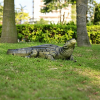 Sculpture d'animal en fibre de verre de qualité ingénierie A067, statue d'animal durable en FRP pour grand projet paysager extérieur