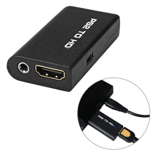Convertidor de Audio y Video Compatible con <span class=keywords><strong>PS2</strong></span> a <span class=keywords><strong>HDMI</strong></span> 480i/480p/576i con Salida de Audio de 3.5 mm, Compatible con Todos los Modos de Pantalla HD de <span class=keywords><strong>PS2</strong></span>, Negro - Product Image 2