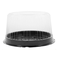 Boîte à gâteau miniature, boîte à gâteau en plastique transparent, emballage pour aliments, boîte ronde en blister transparente