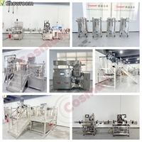 Machine d'homogénéisation industrielle 1 tonne Réacteur de mélange bouilloires équipement de fabrication d'huile capillaire réservoir de mélange à double enveloppe