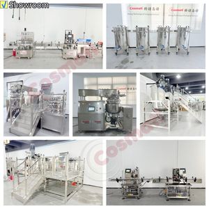 1トン工業用混合ホモジナイザー機械リアクターミックスケトルヘアオイル製造設備ダブルジャケット混合タンク - Product Image 5