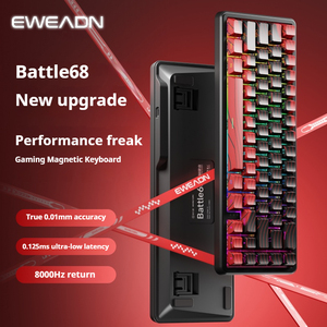 EWEADN battle68 trimode Bàn phím trục từ 68 phím PBT Keycaps Kailh công tắc đường viền lightbar hiệu suất chơi game cơ học - Product Image 2
