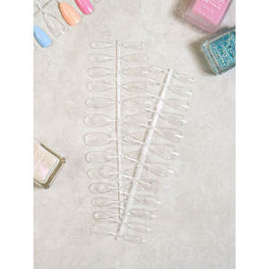 Logotipo personalizado Almond Clear Press-On Nail Tips XL/XXL/XXXL Tamaños Extensión de uñas acrílicas para dedos Forma recta - Product Image 1