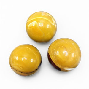 Sphère/boule en pierre de jaspe Mookaite jaune - Guérison énergétique/Reiki/cristal - 2 pouces de diamètre et 180 g (0,40 lb) - UNE PIÈCE - Product Image 2