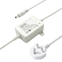 Adaptateur secteur AC/DC de bureau 5V/3A 9V/2A 12V/1A 12V/2A 24V/1A 48V 24W avec trous de fixation, alimentation montée sur bureau