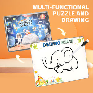 Offre Spéciale DIY <span class=keywords><strong>Halloween</strong></span> Puzzle Table En Bois Avec Planche À <span class=keywords><strong>Dessin</strong></span> Assemblage Éducatif En Plastique Bloc De Construction Jeu - Product Image 5