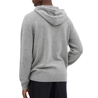 Pull à capuche avec cordon de serrage, sweats à capuche en laine et cachemire de qualité supérieure sans poches avec logo personnalisé