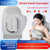 Masseur de main intelligent sans fil avec télécommande, pression d'air transfrontalière, pétrissage, thérapie thermique à température constante