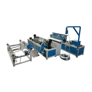GST single wire chain link wire mesh fence net making machine in metal pvc stainless steel