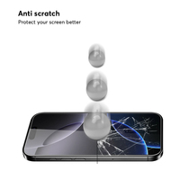 2 packs d'accessoires pour téléphone 9H Smart Glasses Film de protection d'écran en verre trempé pour iPhone 16 Pro Max 15 14 13 12 17