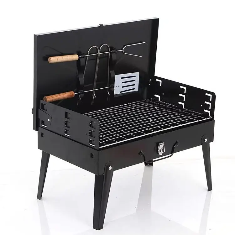 QIBU BG13 Customized Portable Folding Outdoor BBQ Grills Easy Cleaned Charcoal bbq for Campers Party Family Gathering