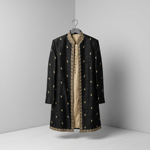 Stylish SHERWANI with <b>Jacket</b> INDIAN & PAKISTAN MEN <b>WEDDING</b>>Men's Suits & Blazer>Men's Suits - Product Image 4