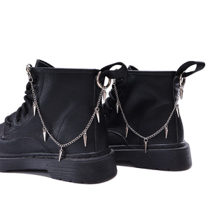 Studded <b>Chain</b> Shoe <b>Chain</b> For Combat <b>Boots</b> Flat Heel Round Toe Fashion Trend Accessory Yiwu Origin - Product Image 2