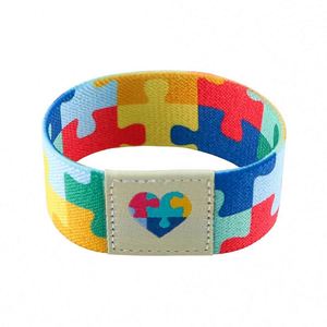 Bracelet élastique personnalisé pour la sensibilisation à l'autisme, bracelet extensible pour la main, bracelet anime, accessoires de mode pour hommes et femmes, bijoux - Product Image 5