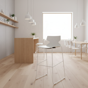Tabouret de <span class=keywords><strong>bar</strong></span> empilable moderne et durable en plastique conforme à la norme ANSI/BIFMA, <span class=keywords><strong>chaise</strong></span> haute pour la maison, le <span class=keywords><strong>bar</strong></span>, l'école et le salon - Product Image 3