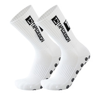 Chaussettes de football BetopSocks en gros, chaussettes antidérapantes pour hommes avec logo personnalisé, chaussettes de sport d'extérieur épaisses pour adultes, chaussettes de football