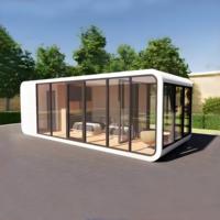 Maison conteneur préfabriquée moderne de luxe en acier, avec bureau et salon, processus de moulage intégré, modèles Apple Cabin de 10, 20 et 40 pieds
