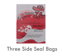 Sacs personnalisables en mylar pour masque facial, sac d'emballage en feuille de préservatif, pochette en papier kraft, emballage composé en plastique