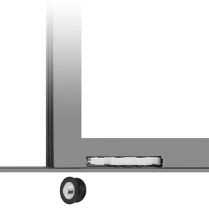 Porta Scorrevole in <span class=keywords><strong>Vetro</strong></span> <span class=keywords><strong>con</strong></span> Telaio in Alluminio Moderno EBON, Design a 4 Pannelli Telescopici <span class=keywords><strong>per</strong></span> Ufficio, Cucina, Esterni e Uso Ospedaliero - Product Image 4