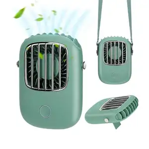 Sports Portable Camping Air Cooling Fans Hands Free Mini USB Small Quiet Mini Pocket Neck Hanging Fan