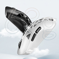 Souris de jeu G17 ergonomique pour droitier, légère, design ajouré, sans fil 2,4 GHz, trois modes, RGB, capteur PMW3325, USB/Type-C, 10000 DPI