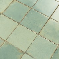 Carreaux brillants Manly Emerald pré-coupés 45x45 cm, bords irréguliers