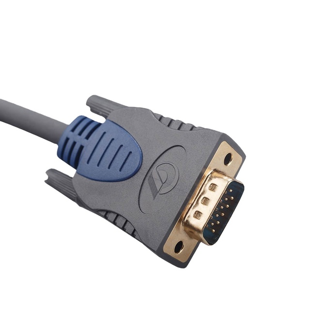 Factory Price 15pin VGA to VGA Cable for Projector and Monitor with PVC Jacket-1.5m to 10m Lengths