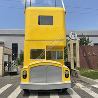 Nouvelle Conception Personnalisée de Camion Remorque Alimentaire Mobile à Double Étage avec Cuisine Complète en Acier Galvanisé pour Frites