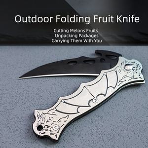 Cuchillo Industrial y de Camping Fanstoon con Hoja de Acero Inoxidable 3CR13, Dureza 53HRC, Punta Trailing, Mango Totalmente de Acero, Personalizable OEM - Product Image 3